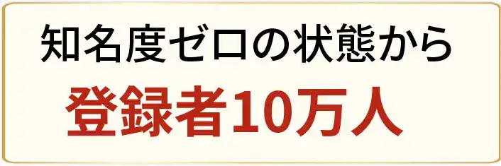 知名度ゼロの状態から登録者10万人